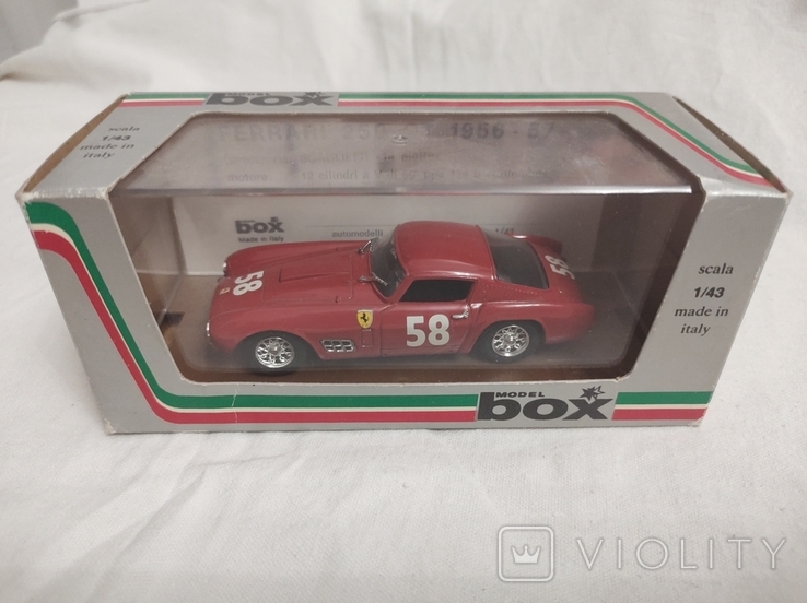 Model Box 8407; Ferrari 250GT, 1957 3 Ore de Pau, Red, RN 58