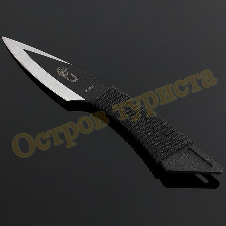 Ножи тактические метательные Scorpion набор 3 шт с кобурой, фото №5