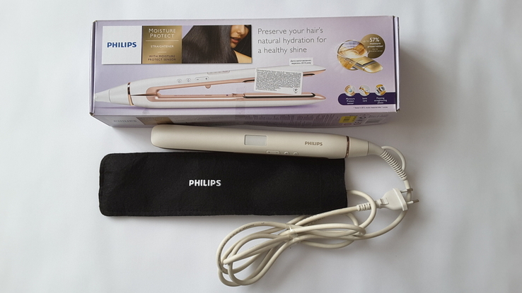 Випрямляч - щипці для волосся philips moistureprotect, photo number 2