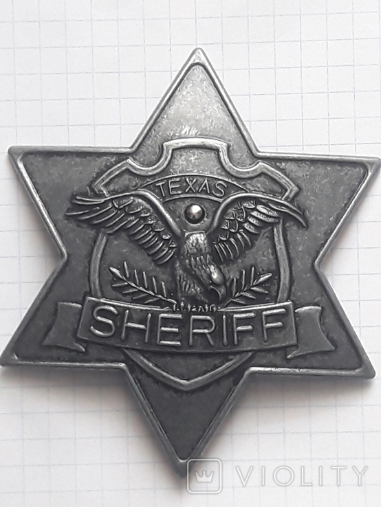 Знак зірка SHERIFF штат TEXAS., фото №2