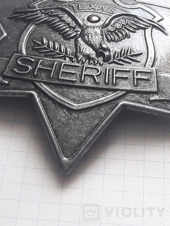 Знак зірка SHERIFF штат TEXAS., фото №12