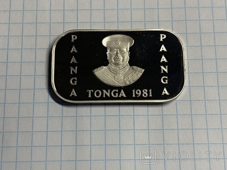 Тонга 1 паанга 1981 Серебро, фото №2