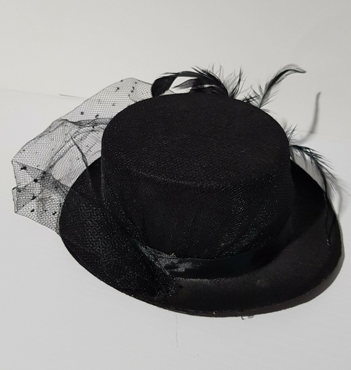 Шляпка с черной вуалью, фото №8