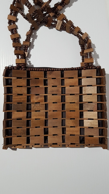 Сумочка из деревянных пластинок, фото №4