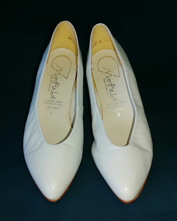 Туфлі жіночі шкіряні білі 38,5 розмір, фото №3