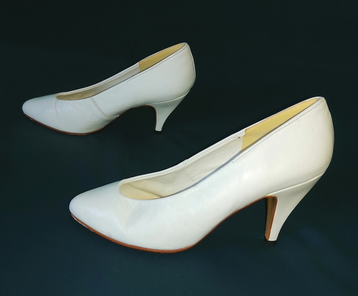 Туфлі жіночі шкіряні білі 38,5 розмір, фото №5