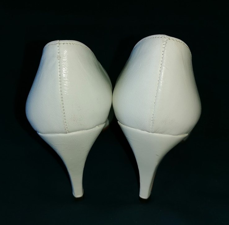 Туфлі жіночі шкіряні білі 38,5 розмір, фото №6