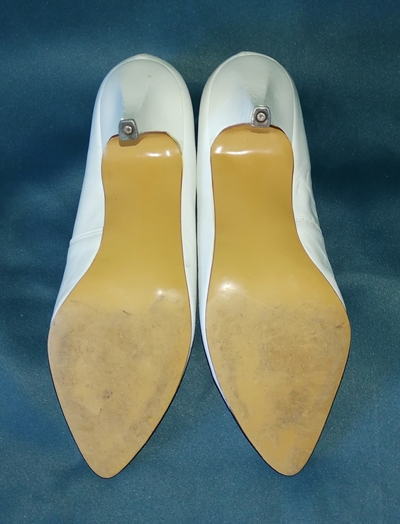 Туфлі жіночі шкіряні білі 38,5 розмір, photo number 7