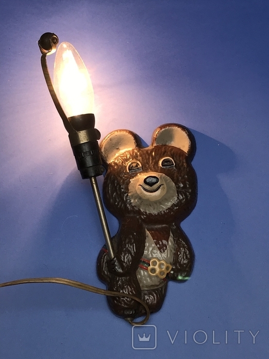 Светильник лампа Олимпийский мишка СССР, фото №3