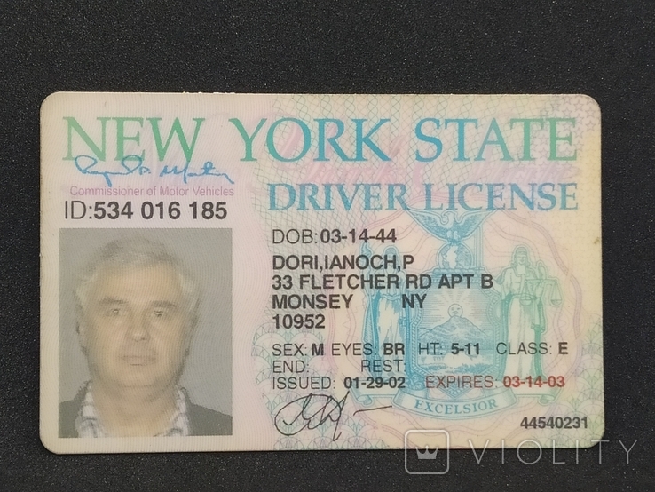 Driver license Водительские права США, фото №2