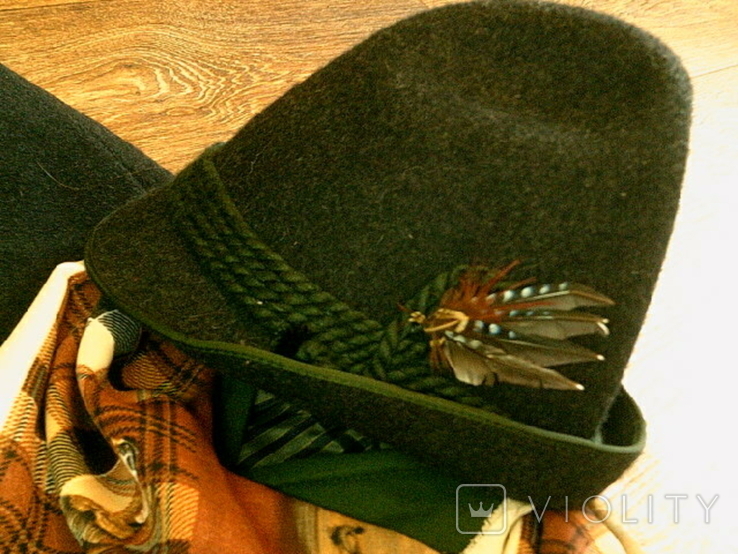 Комплект егеря Эдельвейс - пальто,шляпа хустка розм.54-56, фото №3