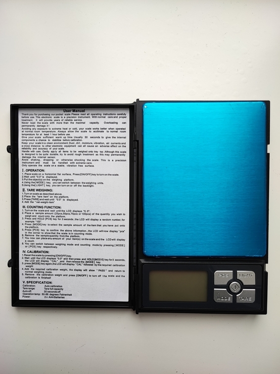 Ювелирные весы Notebook Series Digital Scale 1108-5, фото №4