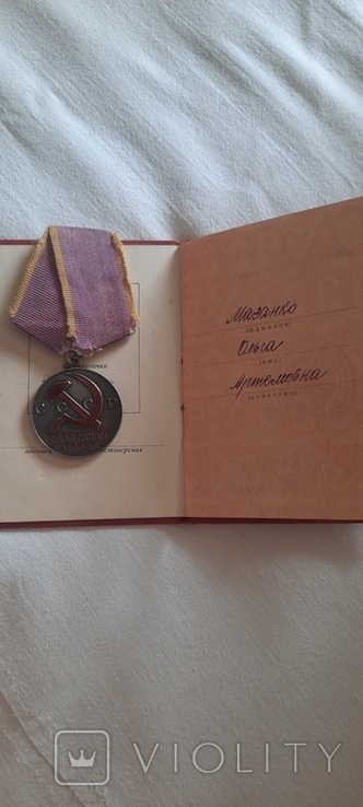 Комплект нагород на єфрейтора "Красной армии" та його дружини, photo number 9