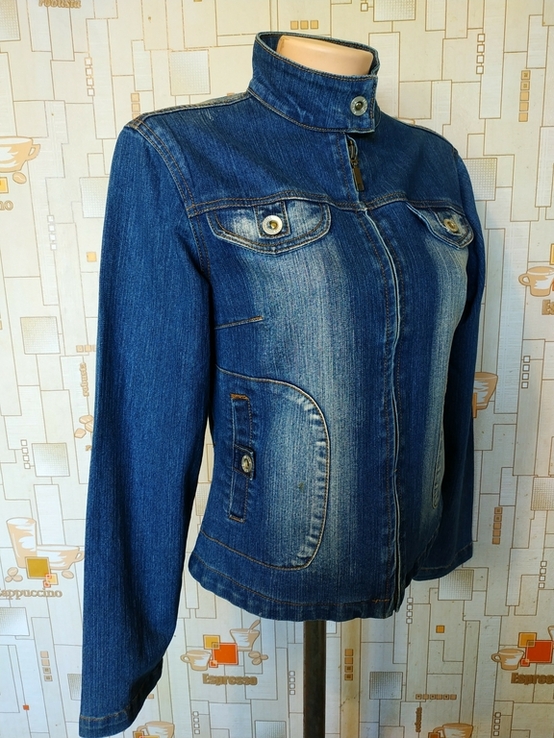 Куртка джинсова жіноча KERIDISEN коттон p-p L, фото №3