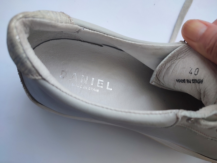 Жіночі шкіряні кеди туфлі висока підошва Daniel, made in Spain, фото №11