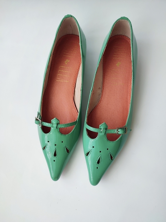 Лаковые туфли лоферы Edith &amp; Ella Сopenhagen Дания, фото №6