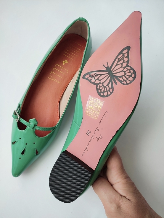 Лаковые туфли лоферы Edith &amp; Ella Сopenhagen Дания, фото №9