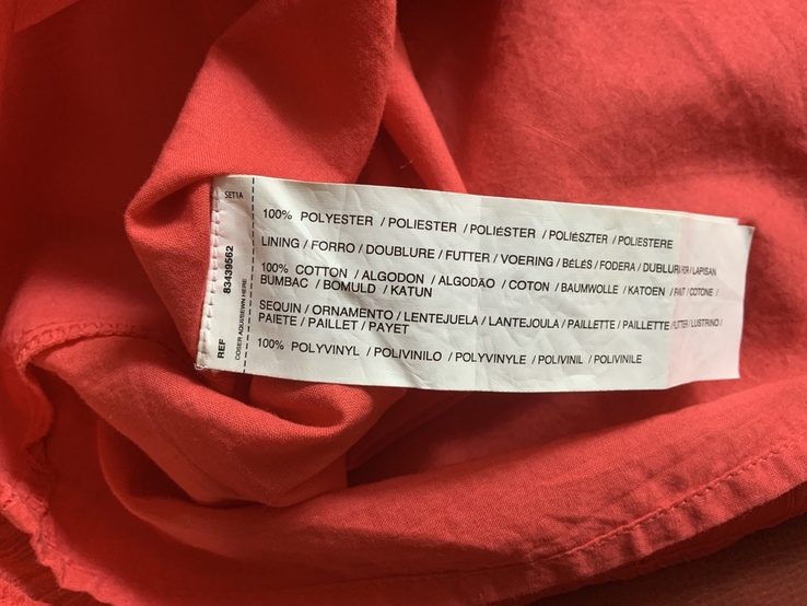 Платье красное mango, пайетки, вышивка, р.s/m, numer zdjęcia 5