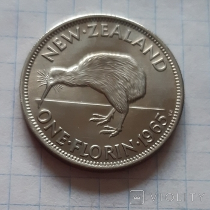 Нова Зеландія, 2 шилінги(флорин), 1965 рік, мідно-нікелевий сплав, фото №7