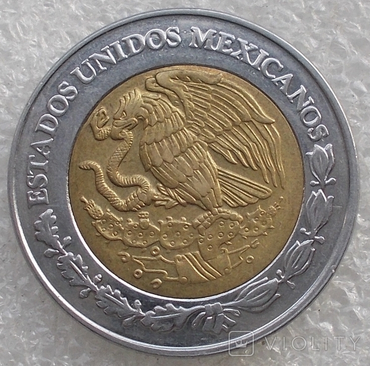 2 Песо 2005 г. Мексика, photo number 3