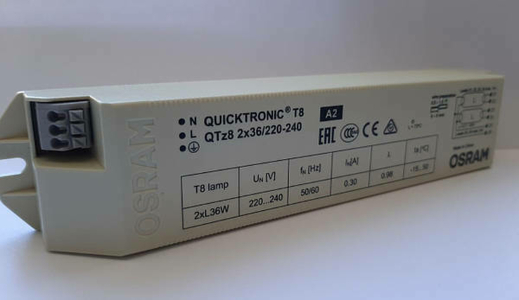 Электронный балласт ЭПРА QTZ8 2X36/220-240 VS20 OSRAM (59 шт.), numer zdjęcia 4