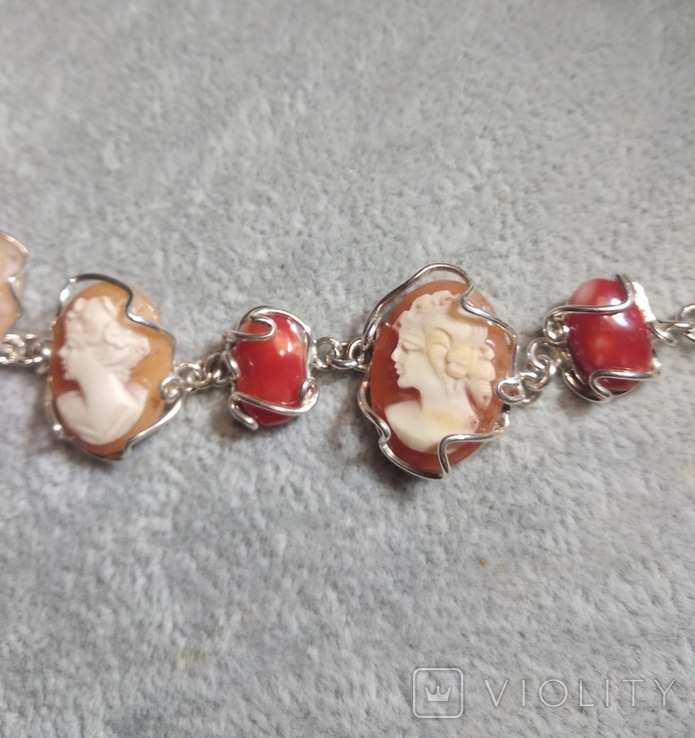 Cameo.Bracelet. Handmade.Italy., photo number 6