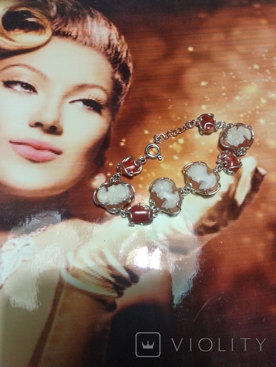 Cameo.Bracelet. Handmade.Italy., photo number 13