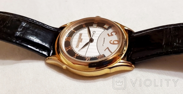 Російський годинник Time в корпусі механіка ручної намотування золотого кольору, фото №4