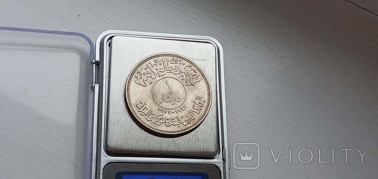 Срібна монета  Ірак 31 грам., фото №3