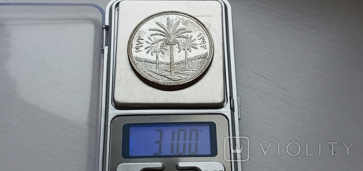 Срібна монета  Ірак 31 грам., фото №7