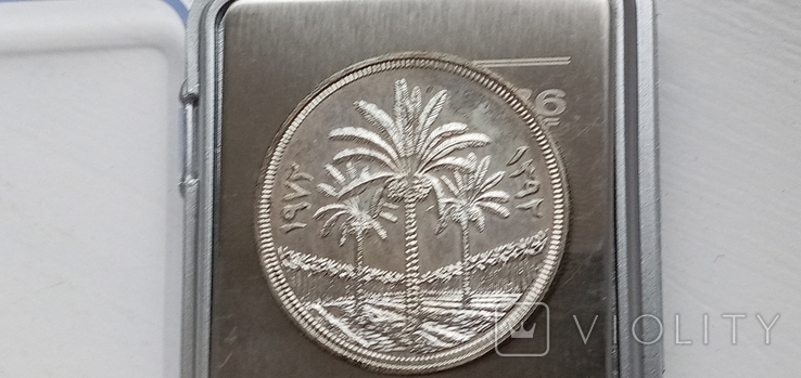 Срібна монета  Ірак 31 грам., фото №9