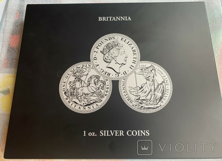 Коробка для 20 монет Британия, фирменная коробка под монеты 39 мм, фото №3