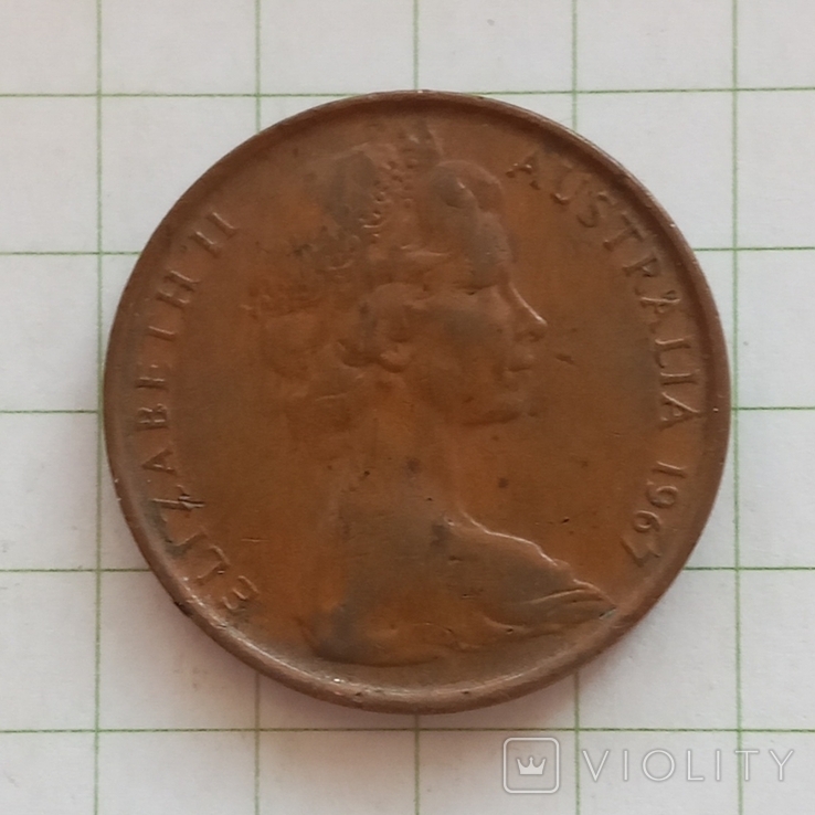 Австралия 2 цента 1967 год, фото №3