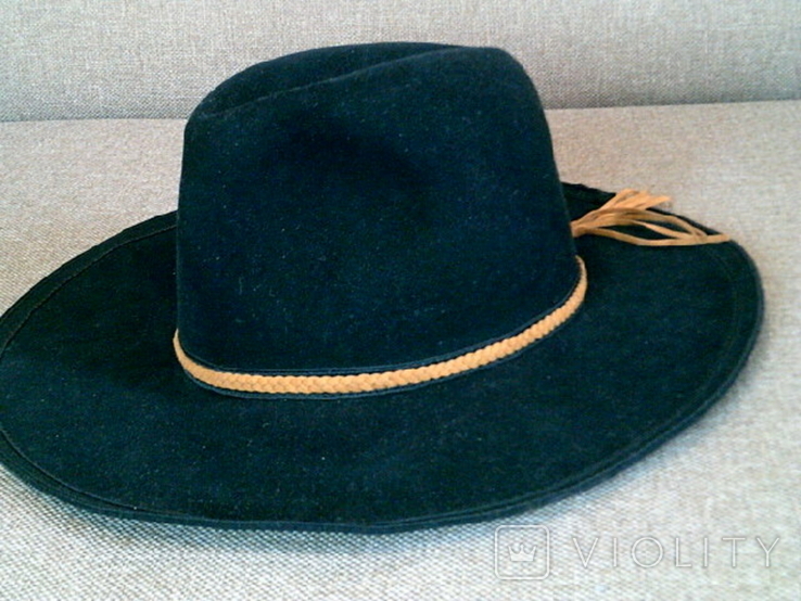 Чорний легкий капелюшок розм.55, фото №3