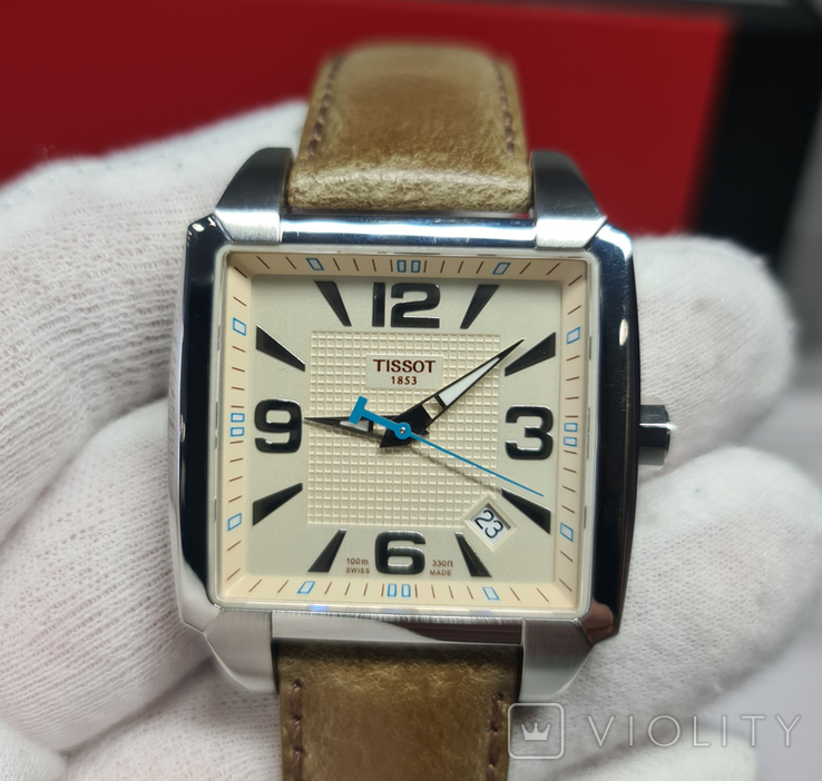 Чоловічий годинник Tissot T-Trend Quadrato T005.510.16.267.00 Swiss, фото №5