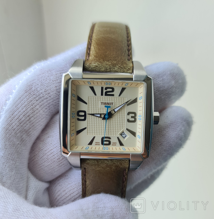 Чоловічий годинник Tissot T-Trend Quadrato T005.510.16.267.00 Swiss, фото №6