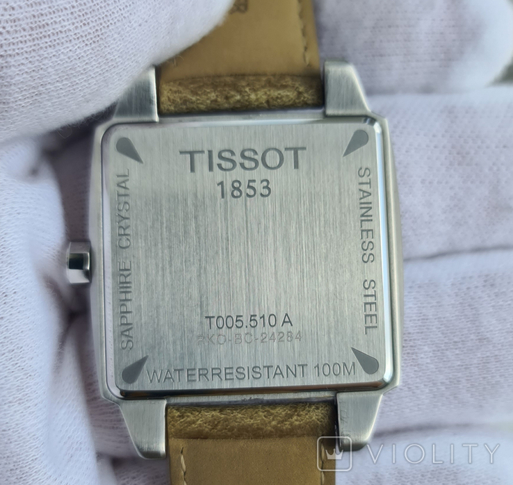 Чоловічий годинник Tissot T-Trend Quadrato T005.510.16.267.00 Swiss, фото №8