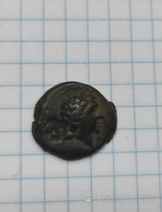 Монета Апполон лира с надчеканом, фото №3