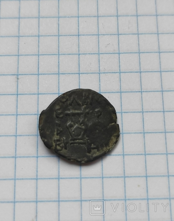 Монета Апполон лира с надчеканом, фото №6