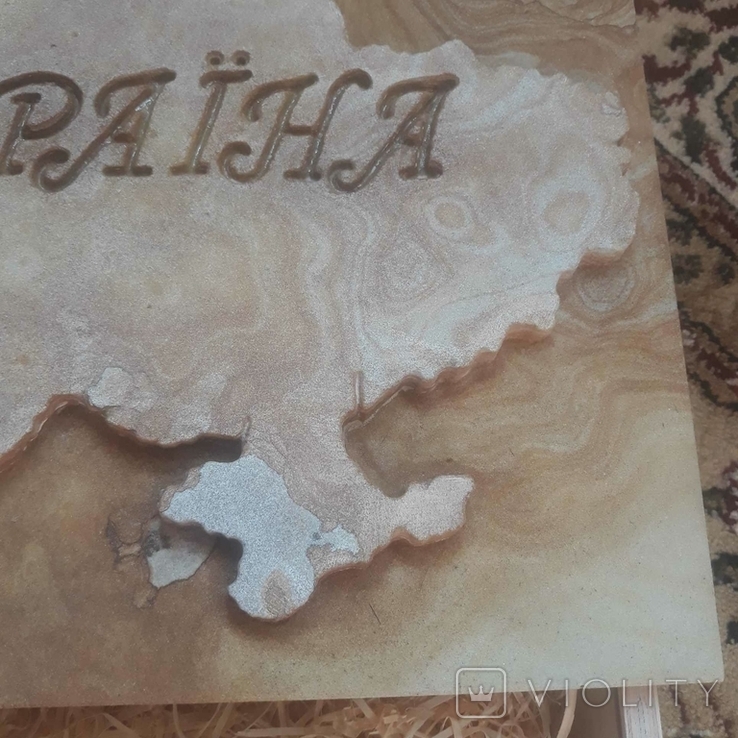 Карта Украины из камня., фото №4