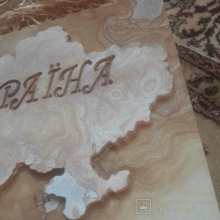 Карта Украины из камня., фото №6