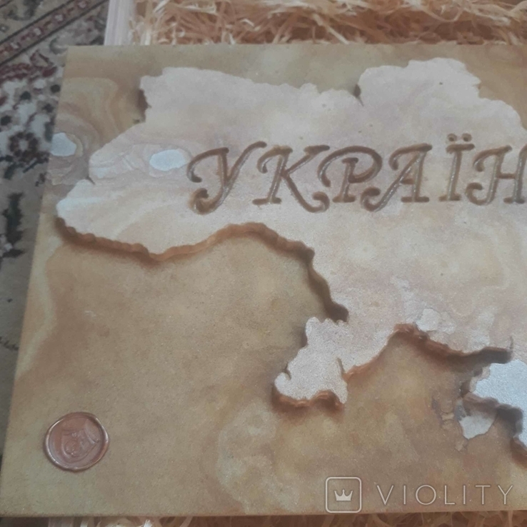 Карта Украины из камня., фото №8