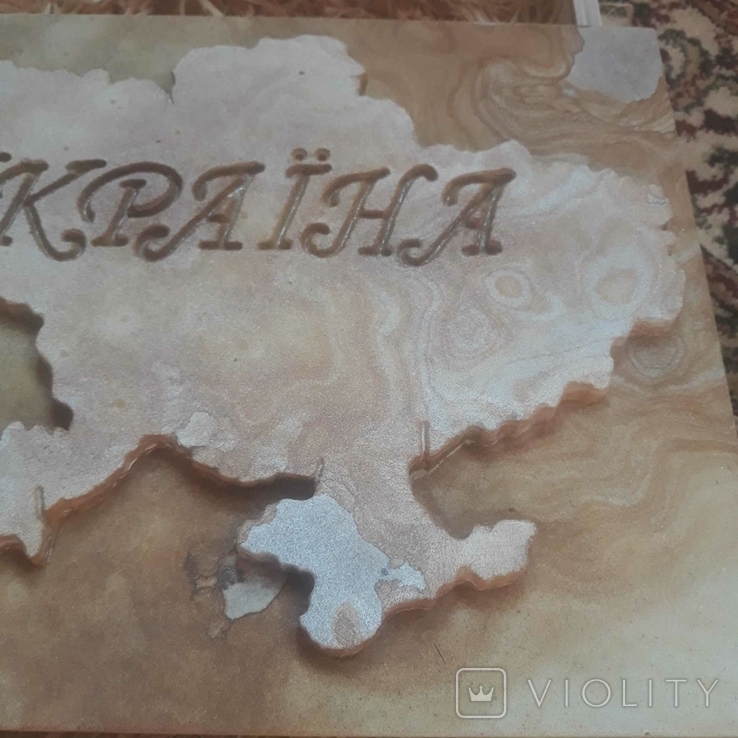 Карта Украины из камня., фото №9