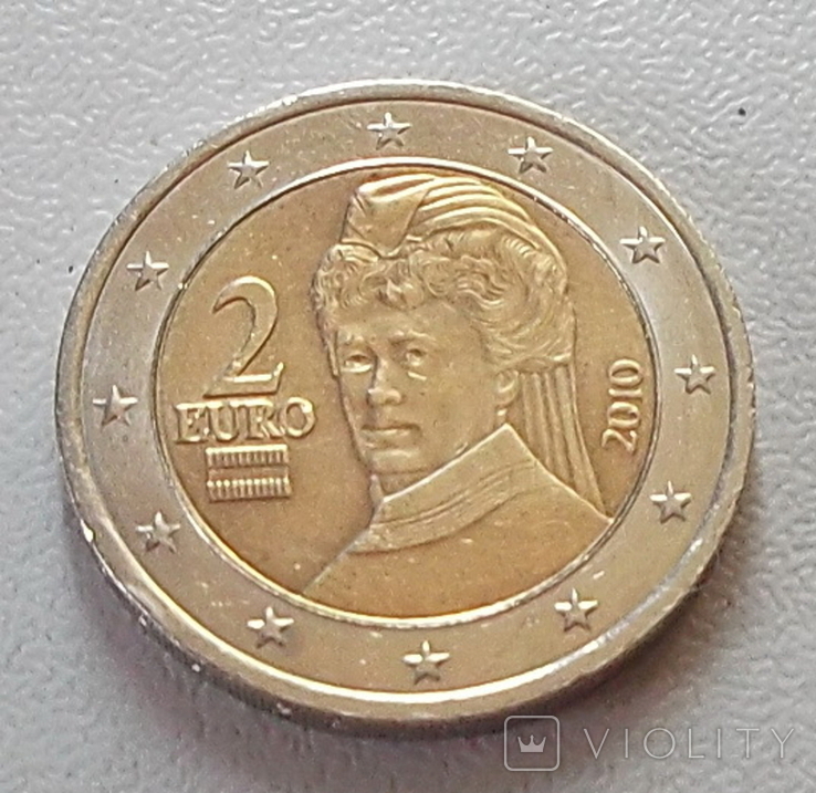  Монета 2 евро 2010г., Австрия, фото №4