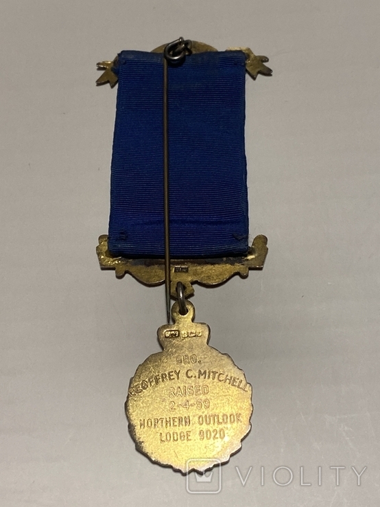 Масонская медаль 1959 год. Серебро. (О1), фото №8