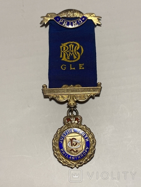 Масонская медаль 1972 год. Серебро. (О1), фото №2