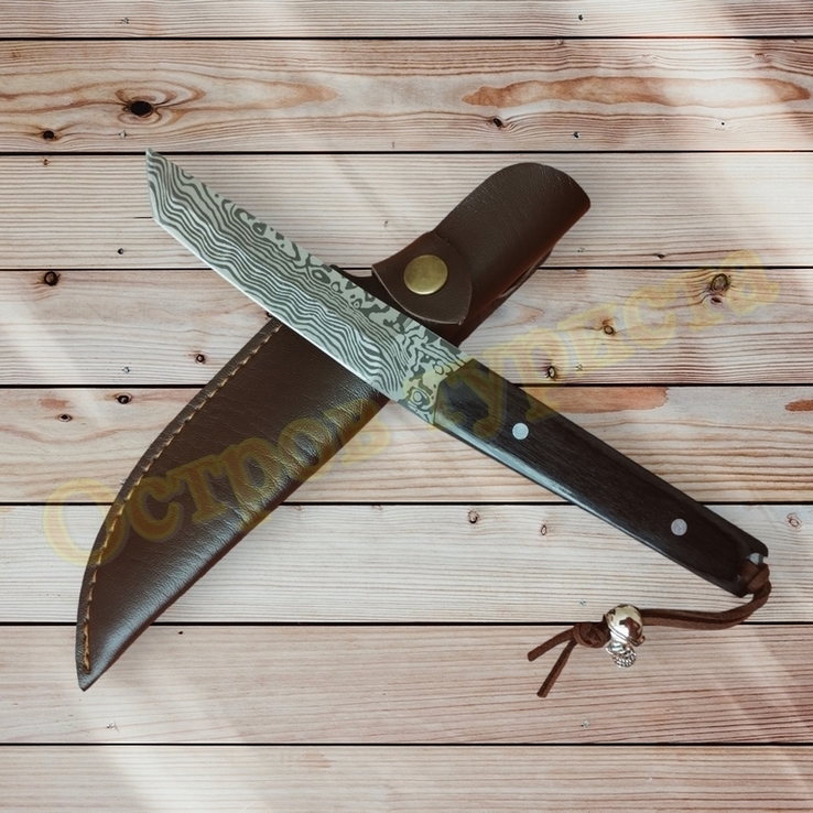 Нож охотничий тактический Танто Wawe с чехлом 20.5 см, фото №2