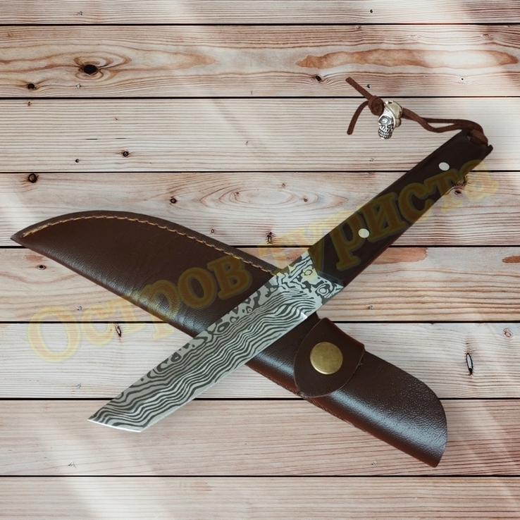 Нож охотничий тактический Танто Wawe с чехлом 20.5 см, фото №4
