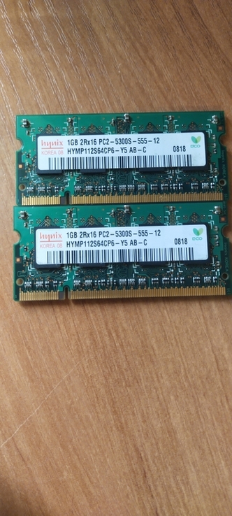 Оперативная память ddr2 две штуки по1Гб, numer zdjęcia 2