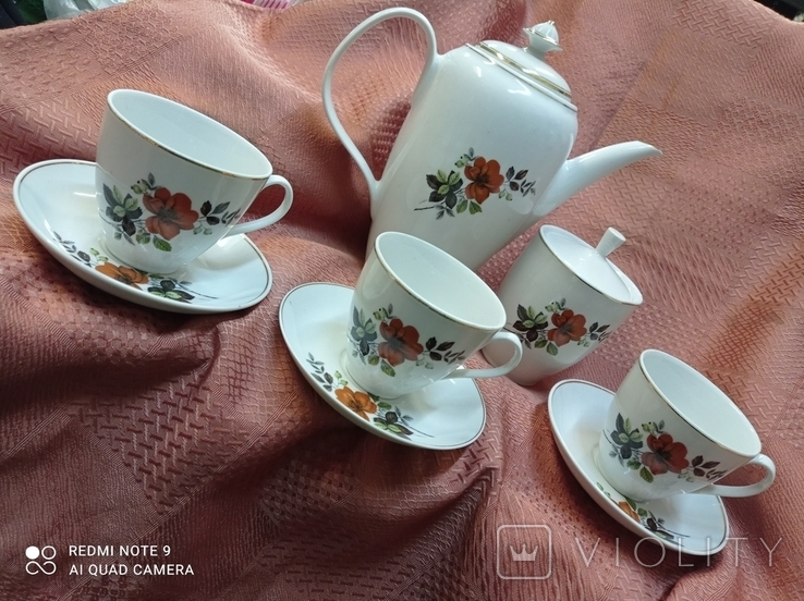 Vintage ceramic coasters (6) by Schumann Arzberg Bavaria with - Ruby Lane